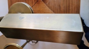 lot 301 image: Vintage Brass Desk Lamp