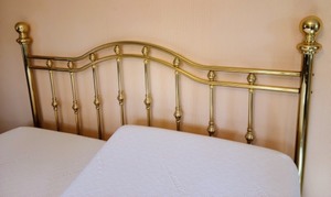 lot 307 image: Brass King Bed Frame