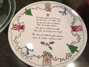 lot 393 image: Christmas Bowl, Plates and Platter