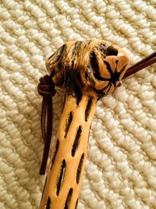 lot 422 image: Ornate Wooden Walking Stick