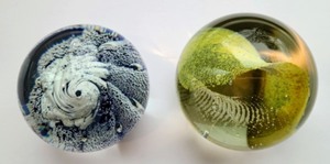 lot 426 image: Two Lithuanian Art Glass Paperweights
