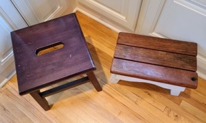 lot 441 image: Pair of Wooden Step Stools