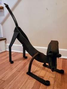 lot 442 image: Iron Dog Sculpture