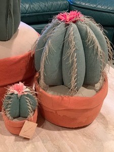lot 201 image: Three Jean Davis Fabric Cactus