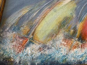 lot 412 image: Framed Art signed Kosie