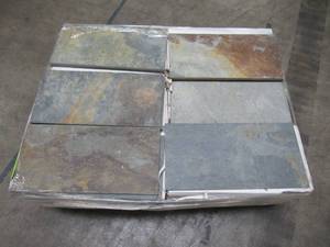 24 Cases of Stone Source 12 in. x 24 in. x 12 in. Rusty Slate Tile