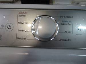 LG EasyLoad 7.3-cu ft Gas Dryer (White) ENERGY STAR DLG7301WE
