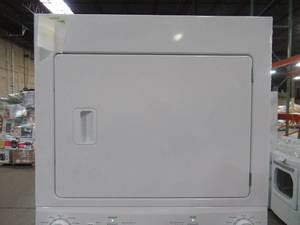 Frigidaire Stacked Laundry Center with 3.9-cu ft Washer and 5.5-cu ft Dryer (White) FFLG3900UW