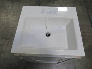 Glacier Bay Spa 18-12 in. W Bath Vanity in Dove Gray with Cultured Marble Vanity Top in White with White Sink PPSPADVR18