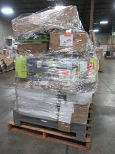 WHOLESALE MIXED PALLET OF MISCELLANEOUS OUTDOOR POWER, GARAGE ITEMS AND COMMERCIAL SUPPLIES