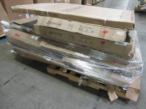 WHOLESALE MIXED PALLET OF MISCELLANEOUS SHOWER AND BATH WALLS, PANS AND MORE