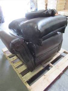 Leather Lift Chair - Broken Frame, Missing Remote - For Repair Project or Parts.