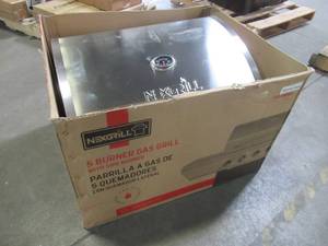 Nexgrill 5-Burner Propane Gas Grill in Stainless Steel with Side Burner and Condiment Rack, 720-08885 - Missing Base