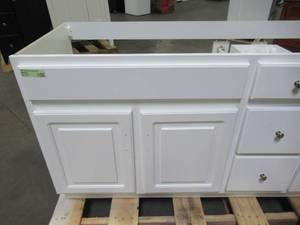 Design House Concord RTA 72 in. W x 21 in. D Bath Vanity Cabinet Only in White Gloss 587048