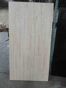 Island Butcher Block Top, Unfinished, 39 x 74 x 1 12 - Cracked about 12 in all the way down.