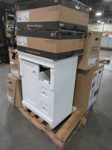 WHOLESALE MIXED PALLET OF MISCELLANEOUS BATHROOM FURNITURE, FIXTURES AND MORE