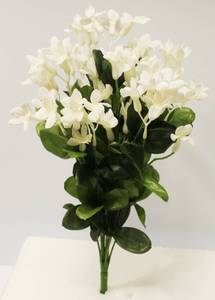 White Bush Flower Bouquet Arrangement