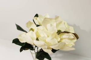 White Silk Flowers Bouquet