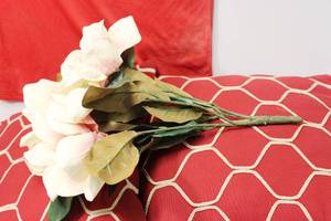 Pink  White Silk Flower Bouquet