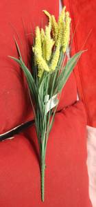 Green Vinyl Grass Bush Bouquet For Indoor Dcor