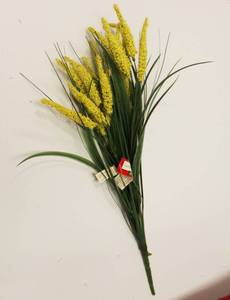 Green Vinyl Grass Bush Bouquet For Indoor Dcor