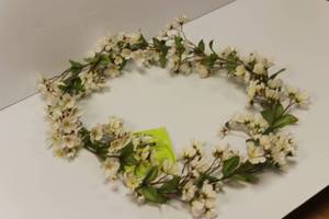 Spring Garland White Artificial Flowers