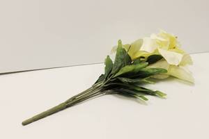 Blooming Lily Bouquet  7 White Blooming Lily Artificial Flowers