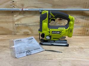 lot 22 image: RYOBI 18-Volt ONE Cordless Brushless Jig Saw (Tool Only)