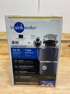 lot 34 image: INSINKERATOR Evolution Cover Control Plus 34 HP Batch Feed Garbage Disposal