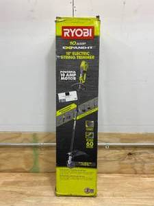 lot 57 image: RYOBI 18 in. 10 Amp Attachment Capable Electric String Trimmer