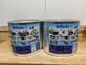 lot 58 image: REFLECTIX Lot of 2-  16 in. x 100 ft. Double Reflective Insulation Rolls with Staple Tab Edge