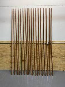 lot 85 image: SMARTCORE Lot of 18-  1.259-in x 94-in T-Moldings