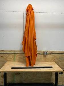 lot 86 image: TRADEMARK INNOVATIONS 10 ft. x 6.5 ft. Rectangular Patio Umbrella in Orange