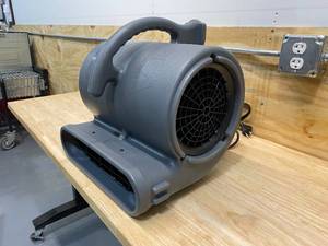 lot 91 image: B-AIR 12 HP Air Mover for Janitorial Water Damage Restoration Stackable Carpet Dryer Floor Blower Fan in Grey
