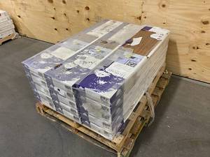 lot 106 image: HERITAGE MILL Lot of 15 Cases of-  Oak Almond 38 in. Thick x 5 in. Wide x Varying Length Engineered Hardwood Flooring (24.15 sq. ft.  case).  Retail Price is $84.27 per case.