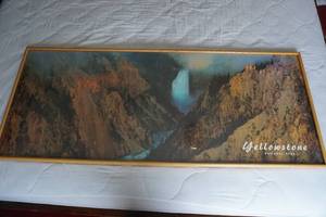 Large Yellowstone Wood Framed Picture