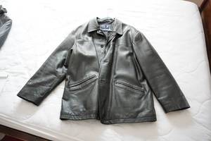 Black Thermolite Plus Leather Jacket G & F