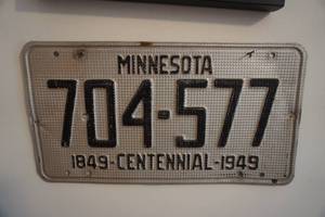 Minnesota Centennial License Plate