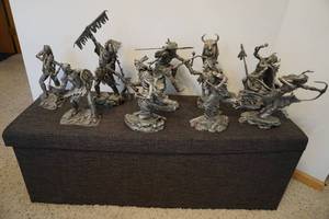 9 Pewter Statues by Jim Ponter - Official Issue of the Western Heritage Museum