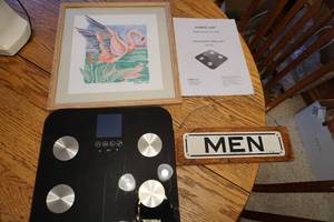 Flamingo Picture  GoWise Digital Body Fat Scale  Mens Sign