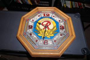 1980 Vintage Rainier Beer Bar Clock & Light
