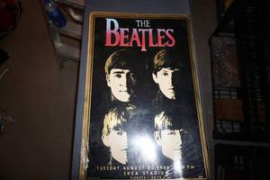 Beatles Poster Done with Charcoal