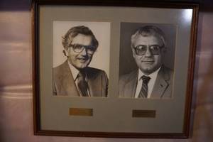 Framed Photos of Govenor Rudy Perpich & Commissioner of Corrections Orville B. Pung