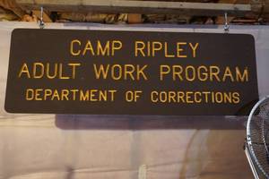 Camp Ripley Adult Program Wood Sign