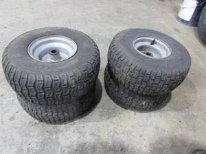 lot 38 image: (4) Lawn Mower Tires