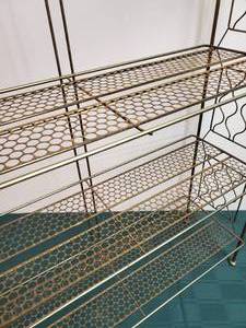 lot 113 image: Vintage Metal Bookcase