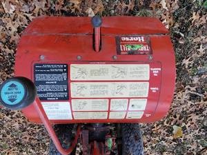 lot 156 image: Troy-Bilt Red 6.0 Horsepower Tiller