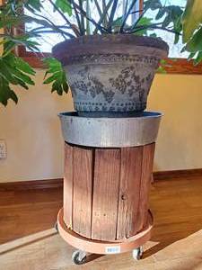 lot 207 image: Plant Stand with Plant
