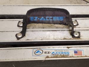 lot 214 image: Well Built Aluminum Folding Trailer Ramp