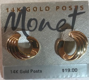 lot 6 image: Monet Earrings